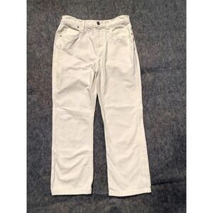Current/Elliott White Straight Leg Denim Jeans Size 28 High Rise 688